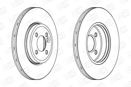 Диск гальмівний CHAMPION 562444CH