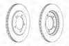 Диск гальмівний передній (кратно 2) Suzuki Grand Vitara CHAMPION 562445CH (фото 1)