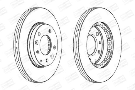 Диск гальмівний CHAMPION 562446CH