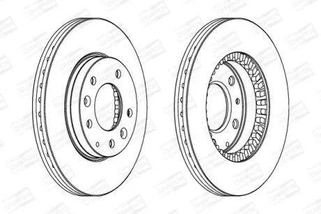 Диск гальмівний CHAMPION 562446CH