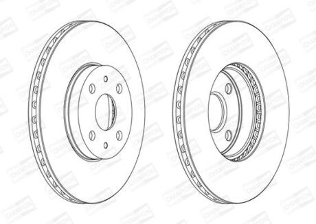 Диск гальмівний CHAMPION 562452CH