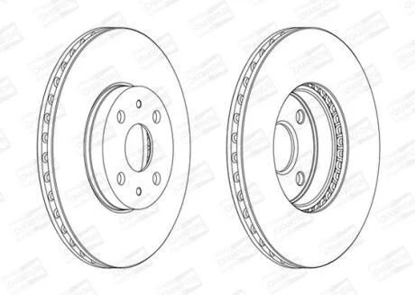 Диск гальмівний CHAMPION 562452CH