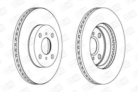 Диск гальмівний CHAMPION 562455CH