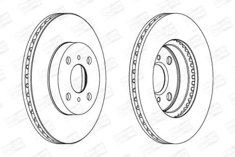 Диск гальмівний CHAMPION 562455CH