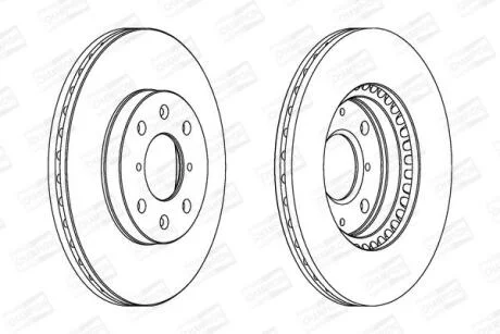 Диск гальмівний CHAMPION 562456CH