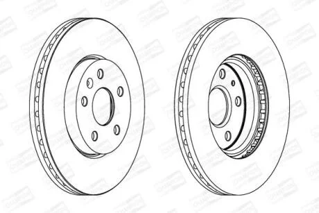 Диск гальмівний CHAMPION 562462CH-1