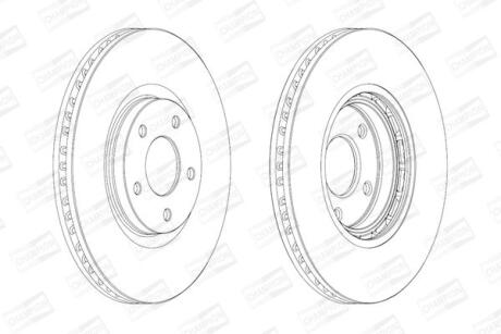 Диск гальмівний CHAMPION 562465CH