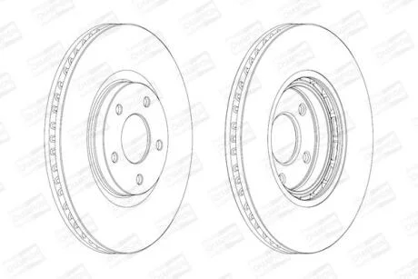 Диск гальмівний CHAMPION 562465CH