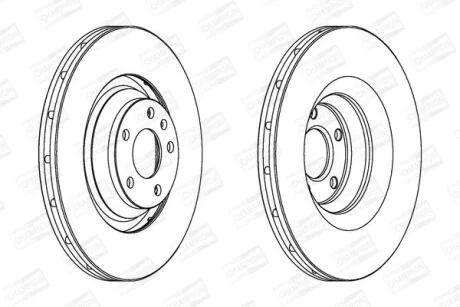 Диск гальмівний CHAMPION 562506CH-1