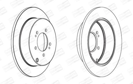 Диск гальмівний CHAMPION 562527CH