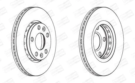 Диск гальмівний CHAMPION 562529CH
