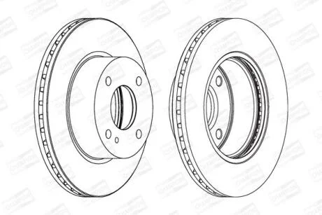 Диск гальмівний CHAMPION 562539CH