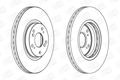 Диск гальмівний CHAMPION 562546CH