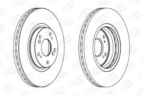 Диск гальмівний CHAMPION 562546CH