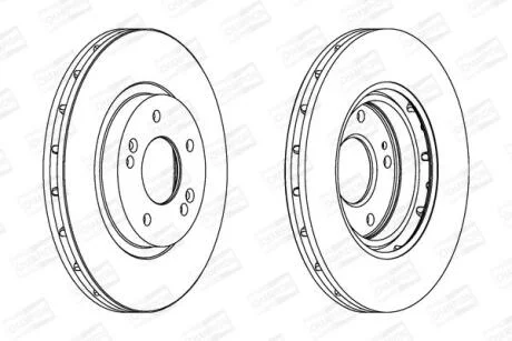 Диск гальмівний CHAMPION 562549CH