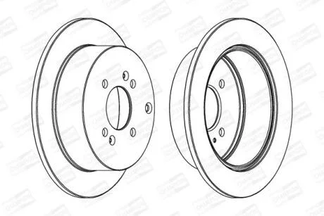Диск гальмівний CHAMPION 562551CH-1