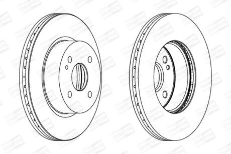 Диск гальмівний CHAMPION 562564CH