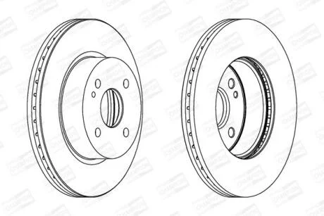 Диск гальмівний CHAMPION 562564CH