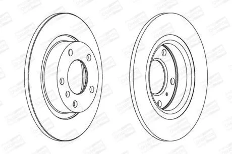 Диск гальмівний CHAMPION 562580CH