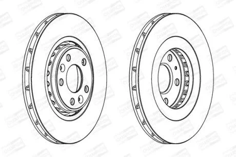 Диск гальмівний CHAMPION 562596CH