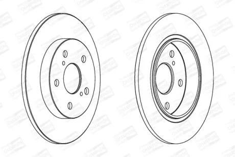 Диск гальмівний CHAMPION 562599CH
