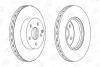Диск гальмівний передній (кртано 2) MB C-Class (W204), E-Class (W212) CHAMPION 562627CH (фото 1)