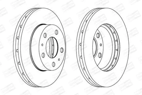 Диск гальмівний CHAMPION 562630CH-1