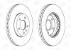 Диск гальмівний передній (кратно 2) Chevrolet Cruze (J300) (09-) / Opel Astra J (P10) (09-15) CHAMPION 562631CH (фото 1)