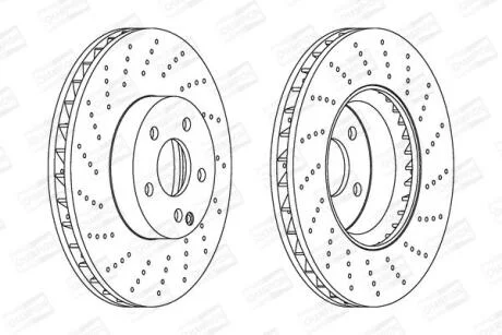 Диск гальмівний CHAMPION 562634CH-1