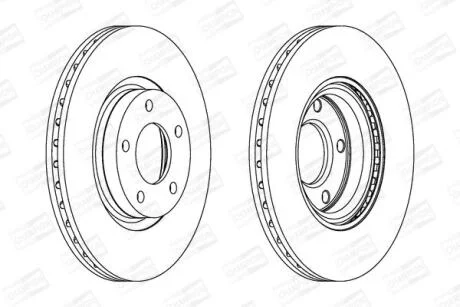 Диск гальмівний CHAMPION 562635CH