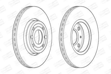 Диск гальмівний CHAMPION 562636CH