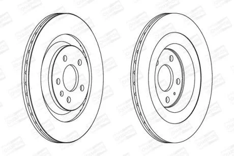 Диск тормозной задний (кратно 2) Audi A4 (B8), Q5 (08-17) CHAMPION 562645CH