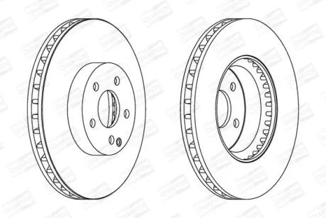 Диск гальмівний CHAMPION 562647CH-1