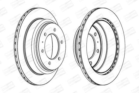 Диск гальмівний CHAMPION 562665CH