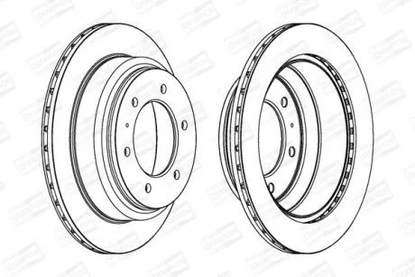 Диск гальмівний CHAMPION 562665CH