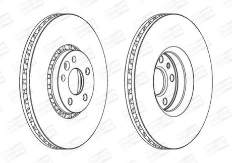 Диск гальмівний CHAMPION 562672CH-1