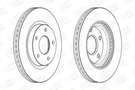 Диск гальмівний CHAMPION 562675CH