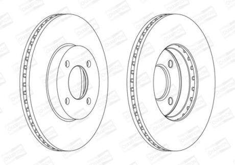 Диск гальмівний CHAMPION 562693CH