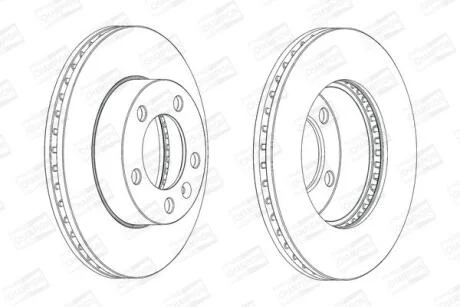 Диск гальмівний CHAMPION 562713CH-1
