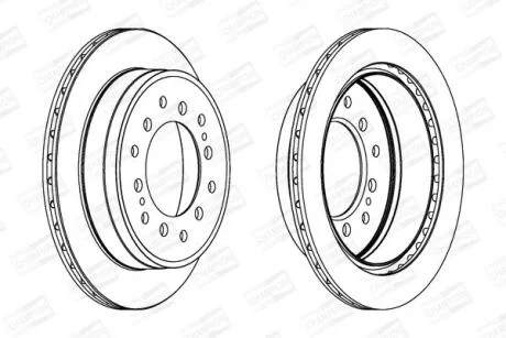 Диск гальмівний CHAMPION 562738CH