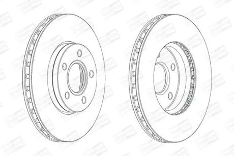 Диск гальмівний CHAMPION 562752CH