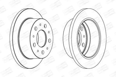 Диск гальмівний CHAMPION 562753CH