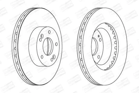 Диск гальмівний CHAMPION 562755CH