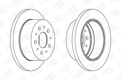 Диск тормозной задний (кратно 2) Citroen Jumper (I,II)/ Fiat Ducato (94-02, 06-) CHAMPION 562757CH