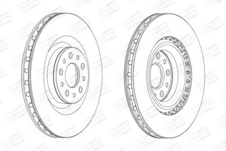 Диск гальмівний CHAMPION 562760CH