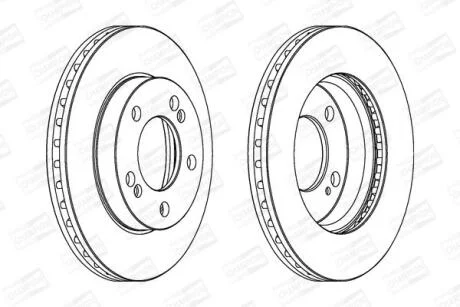 Диск гальмівний CHAMPION 562785CH