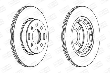 Диск гальмівний CHAMPION 562796CH