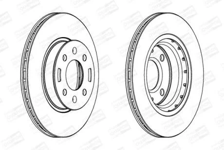 Диск гальмівний CHAMPION 562796CH