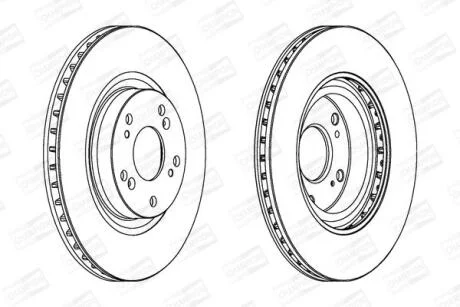 Диск гальмівний CHAMPION 562807CH
