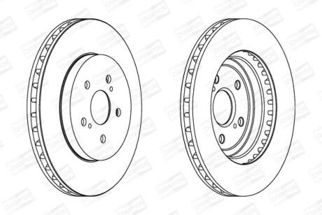 Диск гальмівний CHAMPION 562824CH